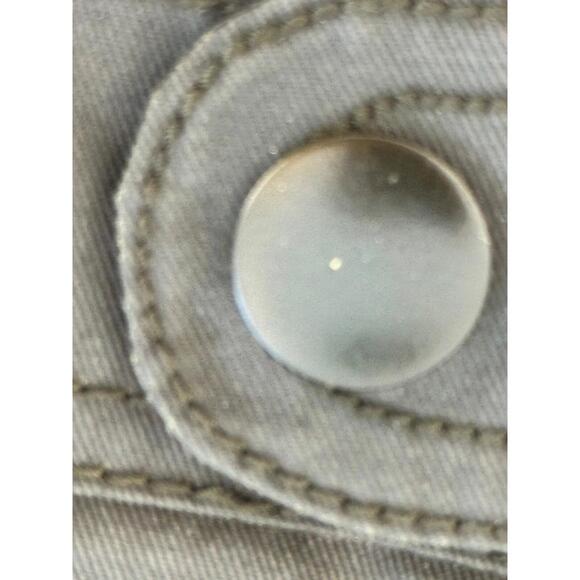 J Crew women's jacket , waxed cotton, 4 patch pocket, zipper and snap front - Picture 7 of 8